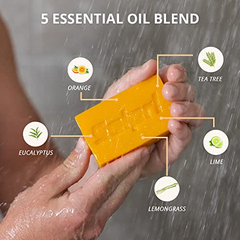 Sabonete em Barra Solpri Shield Limão Capim-Limão Tea Tree Eucalipto 120g (Pacote com 6)