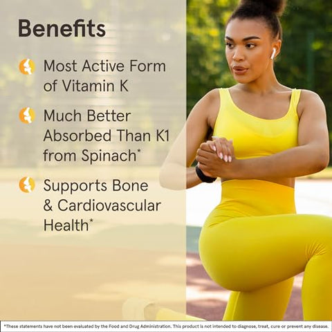 MK-7 180 mcg – Vitamina K2 para Saúde Óssea e Cardiovascular – Suplemento Alimentar – 30 Softgels – 30 Dias - Jarrow Formulas