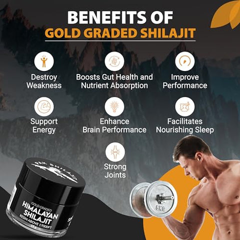 PakShilajit - Resina Pura de Shilajit do Himalaia Secada ao Sol por 45 Dias – 100% Natural – 30g