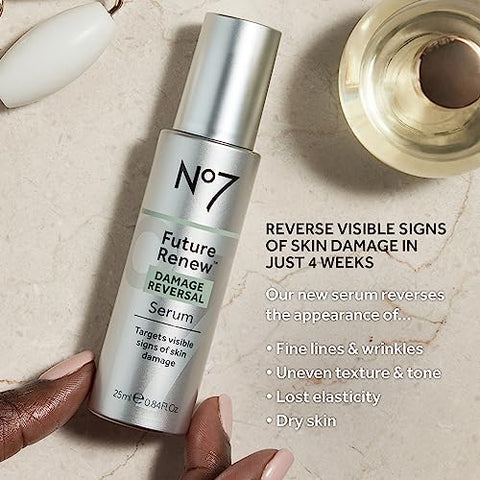 Future Renew Damage Reversal Face Serum – Soro Facial de Peptídeo de Absorção Rápida para Reduzir Visivelmente Linhas Finas – 30ml - No7