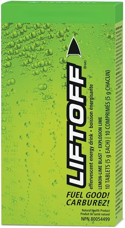 Generic - Liftoff: Energético Efervescente Limão-Lima 10 Comprimidos – Marca Liftoff