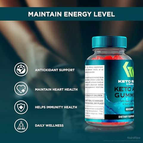 NutraRize - KetoRain ACV Gummies – Oficial, Natural e Delicioso! (60 Gummies)