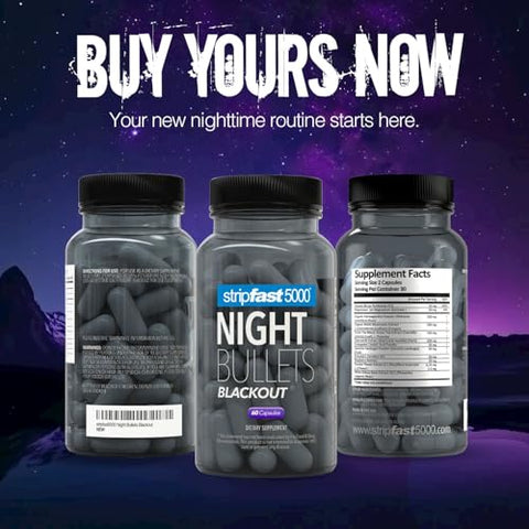 stripfast5000 - Stripfast5000 Cápsulas Noturnas Night Bullet para Mulheres e Homens – Aumente sua Energia e Desempenho