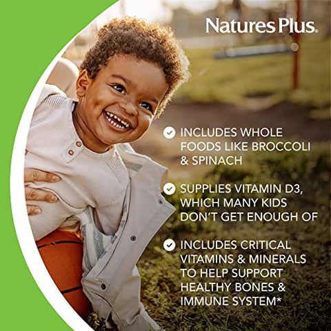 Animal Parade Multivitamínico Infantil Mastigável Sabor Uva – 90 Comprimidos em Formato de Animais – Promove Saúde - Natures Plus