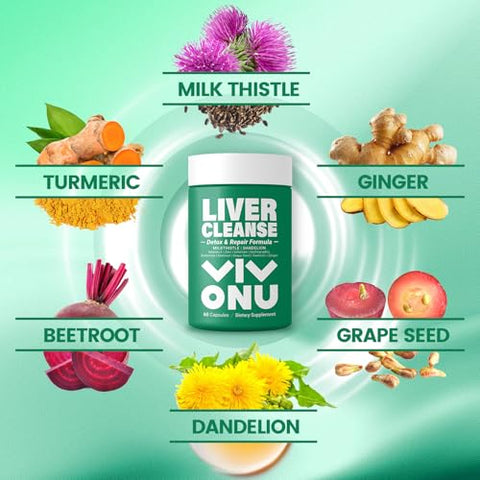 VivoNu - Limpeza do Fígado, Desintoxicação – Marca: Detox – 100% Natural e Eficaz