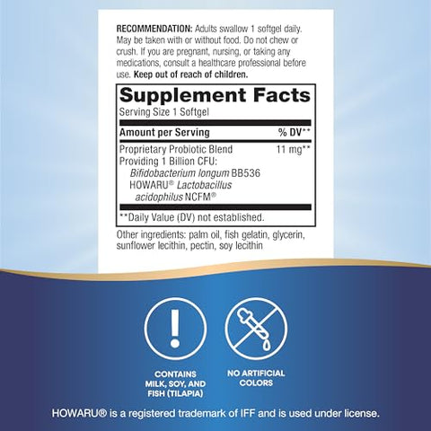 Nature's Way - Nature’s Way Acidophilus Probiotic Pearls – Equilíbrio Digestivo*, Combate a Prisão de Ventre e Inchaço*, 1 Bilhão de Culturas Vivas, 90 Cápsulas (Embalagem…)