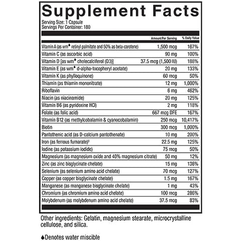 Celebrate Bariatric Supplements - Celebrate Vitamins Multi-Complete – Multivitamínico Diário de 45mg de Ferro para Pacientes de Cirurgia Bariátrica – Vitaminas Essenciais para Gastrectomia em Manga e Bypass Gástrico