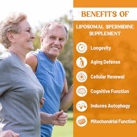 CORPORALIGHT - Suplemento de Spermidina Lipossomal 30mg, Alta Absorção, Mais Potente que Spermidina 3HCL, Extrato de Germen de Trigo Fermentado, Spermidina para Mulheres