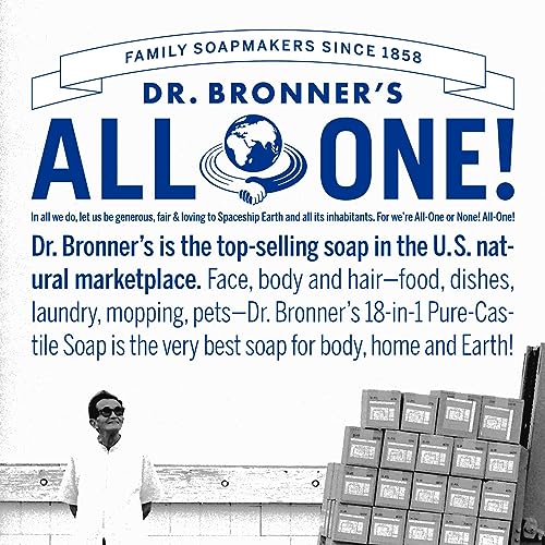 Dr. Bronner's - Dr. Bronner’s – Sabonete Líquido Puro-Castela (Citrus, 946 ml, 2-Pack) – Feito com Óleos Orgânicos, 18 Usos: Rosto, Corpo, Cabelo, Lavanderia, Animais de Estimação e Louças, Concentrado, Vegano, Não-OGM