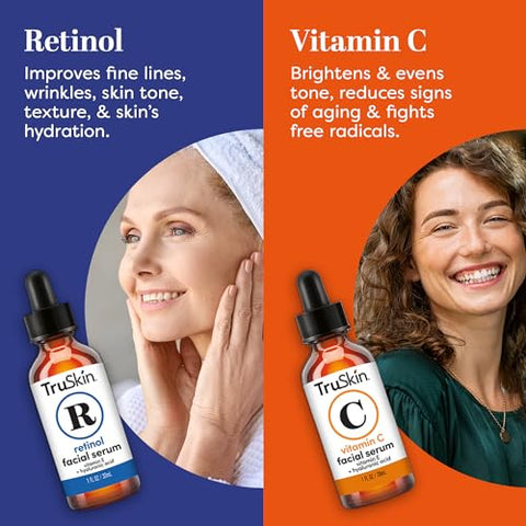 TruSkin Naturals - Duo de Soro Facial TruSkin – Soro de Retinol para o Rosto 30ml
