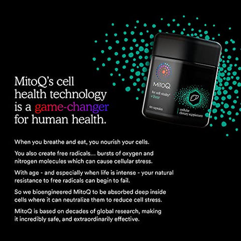 Liver Premium CoQ10 Antioxidante – Contém Mitoquinol Mesilato, Colina, Cardo Mariano, Selênio – Suporta o Metabolismo, Saúde do Fígado, Desintoxicação Natural do Corpo - MitoQ