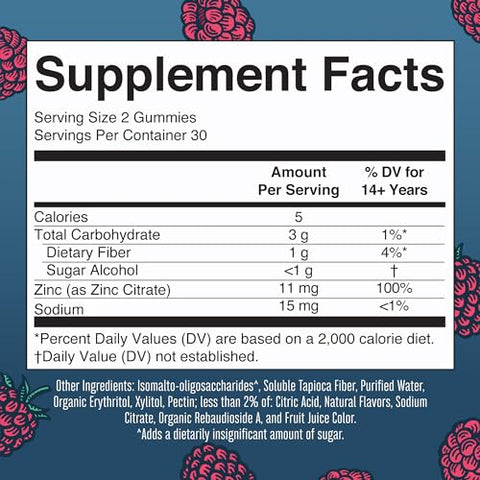 MaryRuth Organics - Zinc Gummies MaryRuth’s | Suplemento de Zinco | Suporte Imunológico | Mineral Essencial | Base de Pectina | Saúde Geral