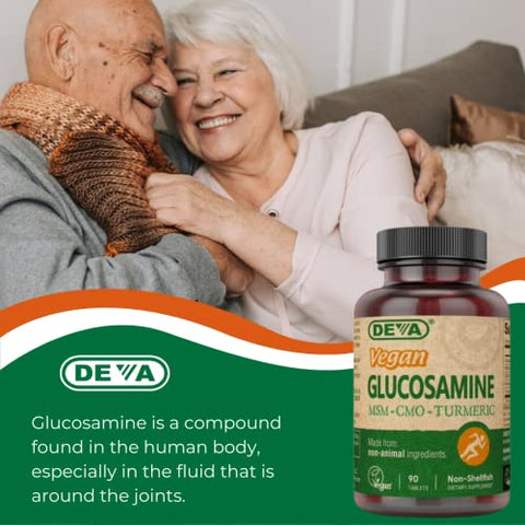 Vegan Glucosamina-MSM-CMO: Suporte para articulações saudáveis em cápsulas veganas - DEVA