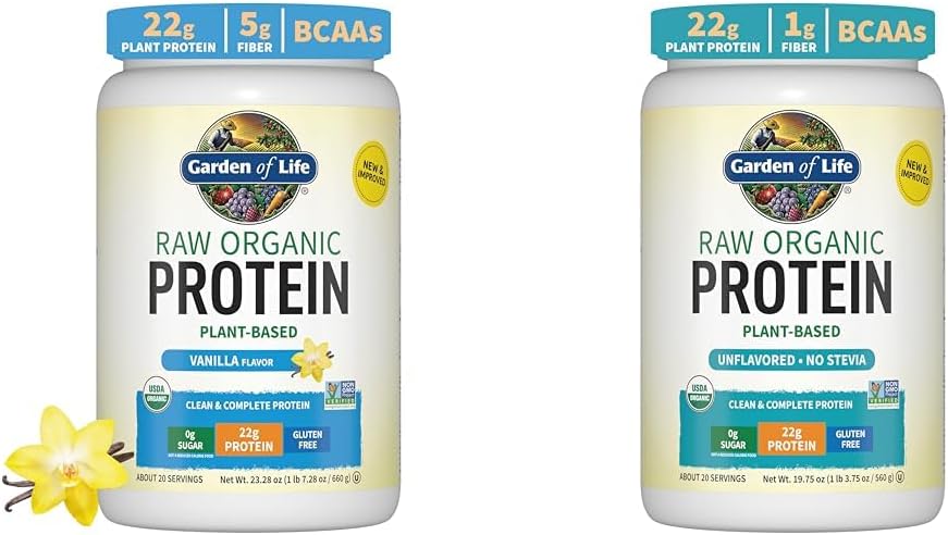 Kit de Proteína Vegana Orgânica em Pó – Baunilha 680g - Garden of Life