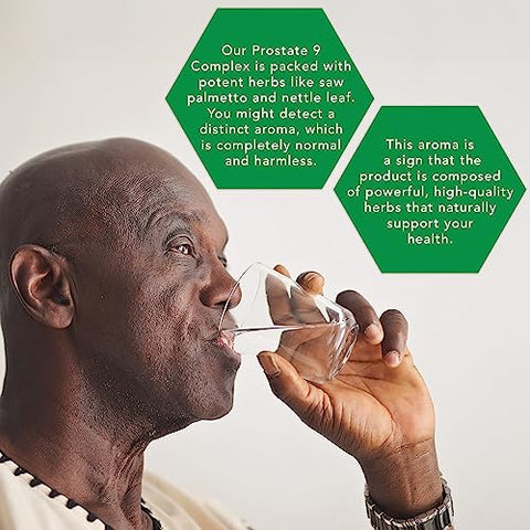 Prostate 9 Complex – Suplemento para Próstata com Saw Palmetto, Pygeum – Marca Botanic Choice - Botanic Choice