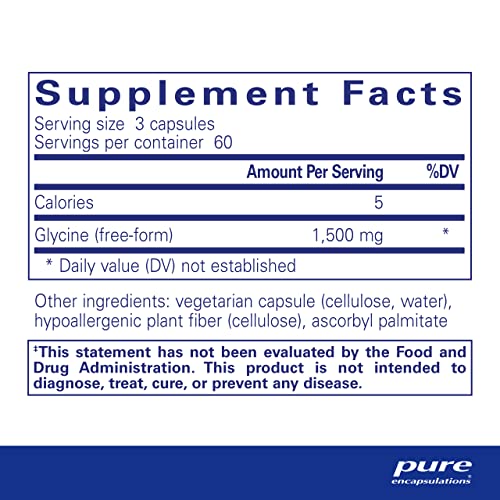 Glycine – Suporte para um sono tranquilo  líder em qualidade - Pure Encapsulations
