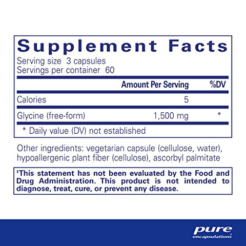 Glycine – Suporte para um sono tranquilo  líder em qualidade - Pure Encapsulations