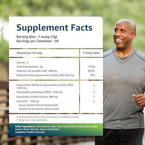 RegeniCARE: Suporte Articular com Glucosamina, Condroitina, MSM e Univestin – Sabor Framboesa (30 sachês de 7g) - Univera