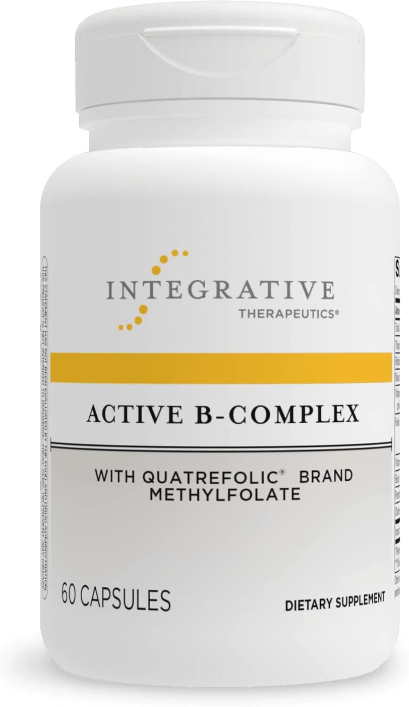Active B-Complex – Suporte ao Metabolismo Energético – Suplemento de Vitaminas do Complexo B com 8 Vitaminas B, Vitamina B12, Folato, Colina – 60 Cápsulas - Integrative Therapeutics