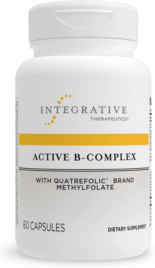 Active B-Complex – Suporte ao Metabolismo Energético – Suplemento de Vitaminas do Complexo B com 8 Vitaminas B, Vitamina B12, Folato, Colina – 60 Cápsulas - Integrative Therapeutics