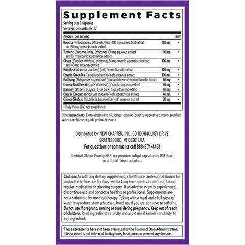 Zyflamend™ Mini Softgels – Alívio de Dor Multifuncional com 10 Ingredientes Naturais e Gengibre – 10 em 1 Superfood Blend - New Chapter