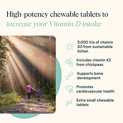 Vitamina D3 5000UI K2 – Vitamina D Vegana de Líquen e K2 de Grão-de-bico para Saúde Óssea, Suporte Imunológico - Ora Organic