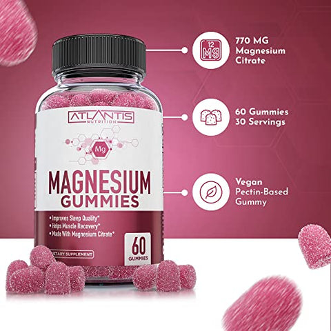 Atlantis Nutrition - Keto ACV Gummies Avançado para Perda de Peso 90 Gummies + Magnésio Citrato 60 Gummies | Marca Keto ACV