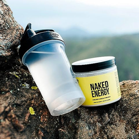 Naked Nutrition - Naked Energy – Pó Pré-Treino Puro para Homens e Mulheres, Vegano, Sem Sabor, Pré-Treino Saudável – Sem Adição de Adoçantes, Cores ou Sabores – 50 Porções