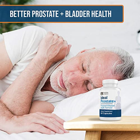 Therabotanics - Suporte Avançado para a Próstata Masculina – Ideal Prostate Plus com Saw Palmetto, Licopeno e Mais para Alívio Natural da Próstata