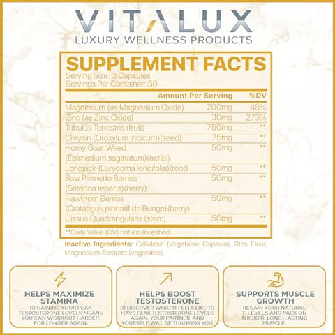 EPN Supplements - VITALUX || Suplemento Potencializador Masculino para Ereção – Aumente sua Performance!