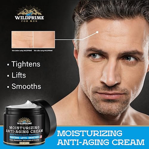 WildPRIME - Creme Hidratante Facial Masculino – Anti-Envelhecimento : Men’s | 50g