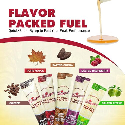 Untapped - UnTapped Pack de Amostras: Energia Natural para Atletas – 100% Natural – 5 Sabores – 10g cada