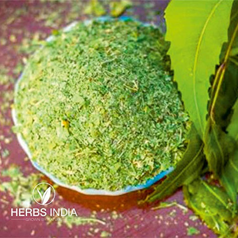 India Herbs - Folhas de Neem Trituradas (Não em Pó), Ideal para Preparar Chá Fresco de Folha de Neem – 4 Pacotes de 300g (42,3 Oz) – HerbsIndia