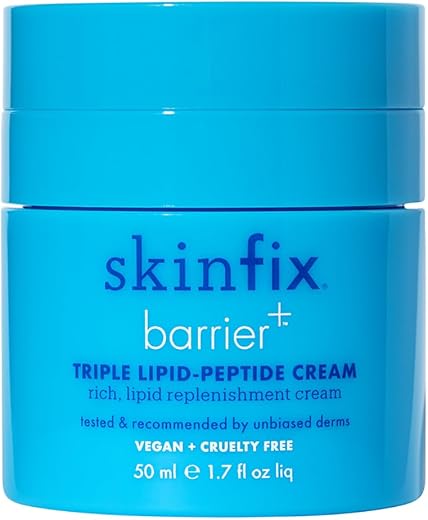 Creme Skinfix Barrier Triple Lipid-Peptide: Enriquecido com Lipídios, Peptídeos, Ácido Hialurônico e Manteiga de Karité para Iluminar, Firmar e Preencher, 50g