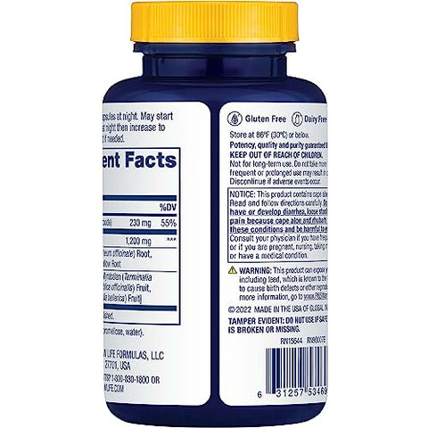 Detox Cleanse More – Reduz Inchaço e Restabelece a Regularidade – Alívio Imediato da Prisão de Ventre – Sem Soja, Laticínios e Glúten – 100 Cápsulas - Renew Life