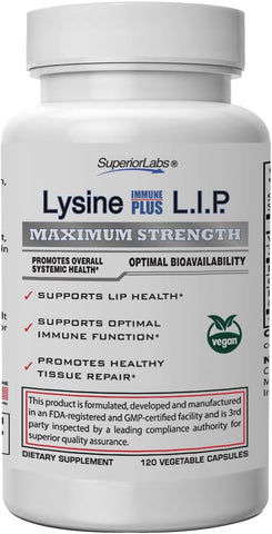 Lysine Immune Plus – Lip. Saúde comprovada para os lábios - Superior Labs