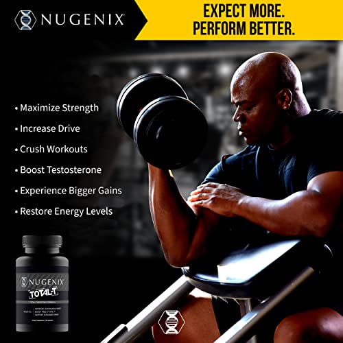 Total-T: Impulsionador de Testosterona Total e Livre para Homens, 90 Comprimidos - Nugenix