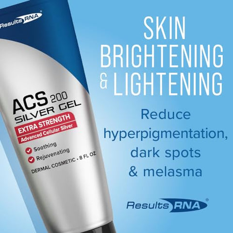 Gel de Prata-Glutatião ACS 200 – Gel Avançado de Prata Coloidal Celular para Cuidados com Feridas – 50g - Results RNA