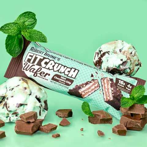 Fit Crunch - FITCRUNCH Wafer Barras de Proteína, 16g de Proteína, Criadas por Robert Irvine