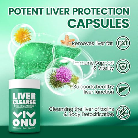 VivoNu - Limpeza do Fígado, Desintoxicação – Marca: Detox – 100% Natural e Eficaz