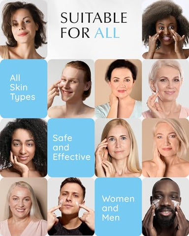 Creme Retinol para Rugas: Creme Facial de Colágeno para Firmar a Pele – Hidratante Facial Anti-Envelhecimento Dia e Noite para Mulheres e Homens 50ml, Cinza Claro - EnaSkin