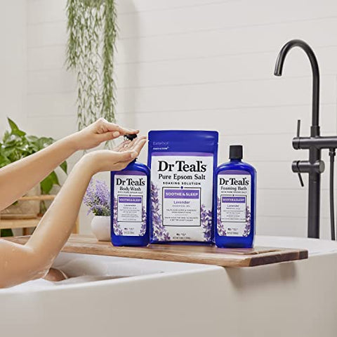 Dr Teal's - Dr Teal’s Body Wash com Sal de Epsom Puro, Suavizante – 500ml