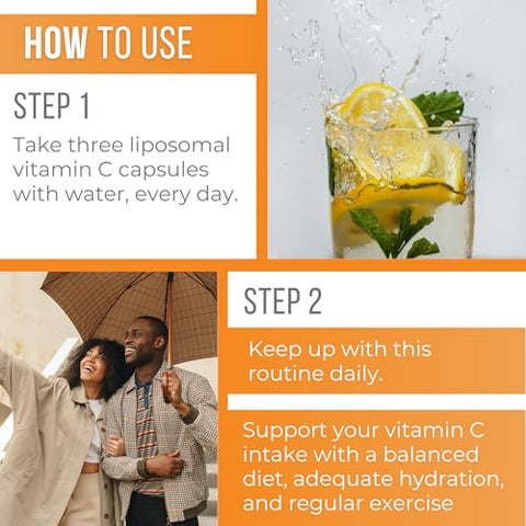 Vitamo - Vitamina C Lipossomal 2000mg | Sistema de Entrega Superior | 300 Cápsulas Suporte Imunológico
