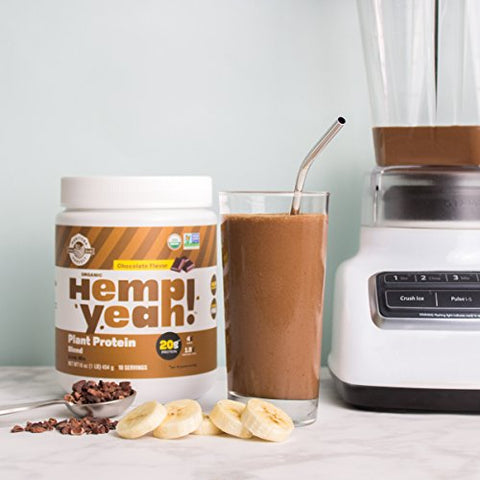 Hemp Yeah! Pó de Proteína Orgânica à Base de Plantas com 20g de Proteína Completa de Plantas, 4g de Fibra – Melhor Visibilidade nos Motores de Busca - Manitoba Harvest