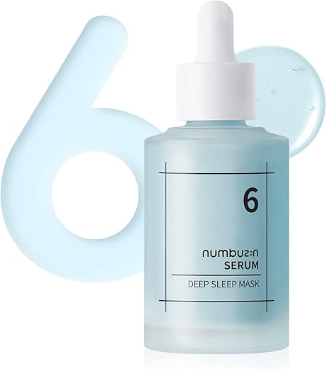 numbuzin - Numbuzin No.6 Máscara de Sono Profundo | Hidratação Instantânea e Duradoura, Ácido Hialurônico, Niacinamida, Água de Gelo da Islândia Refrescante | Cuidados com a Pele Coreanos para o Rosto, 50 ml