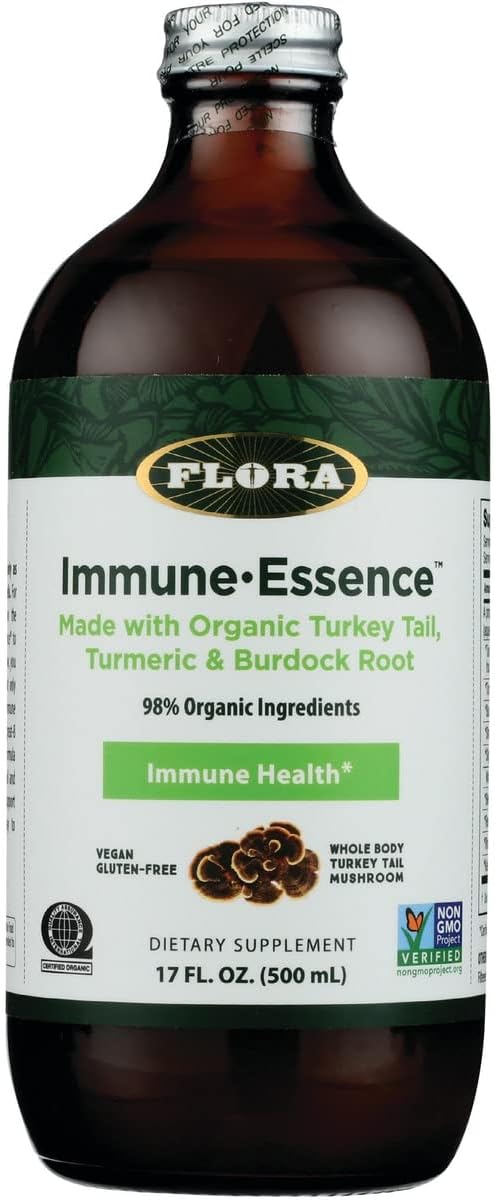 Health Flor-Essence com Turkey Tail – Fórmula Natural para Saúde e Bem-Estar | 100% Orgânico | 500ml - Flora