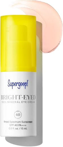 Creme para os Olhos Bright-Eyed 100%% Mineral, 15 ml – FPS 40 PA Hidratante - Supergoop!