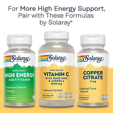 SOLARAY - Solaray Vitamina B-Complexo Mastigável, Morango, Energia Saudável, Células Vermelhas do Sangue, Estresse