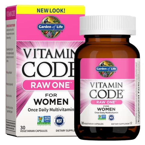 Multivitamínico para Mulheres, Vitamin Code Raw One – 60 Cápsulas - Garden of Life
