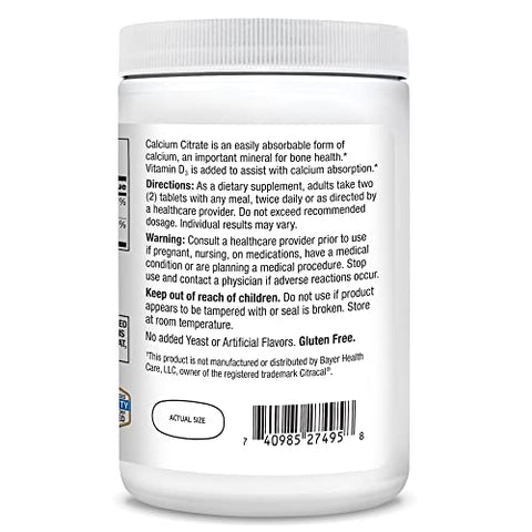 Vitamins – Cálcio Citrato + D3 Máximo, 400 Comprimidos - 21st Century